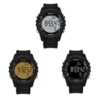 Reloj de pulsera unisex SANDA®, El plastico, con resina & Acrílico, podómetro 3D & unisexo & LED & impermeable, más colores para la opción, 49x58mm, 24mm, longitud aproximado 5.5-9.5 Inch, Vendido por UD