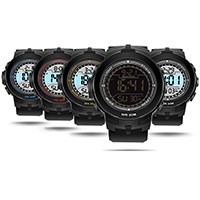 Reloj de pulsera unisex SANDA®, El plastico, con resina & Acrílico, unisexo & LED & impermeable, más colores para la opción, 53x63mm, 22mm, longitud:aproximado 5.5-9.5 Inch, Vendido por UD