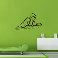Wall Stickers & Decals, PVC Plastic, adhesive, 43x72.5cm, Sold By PC