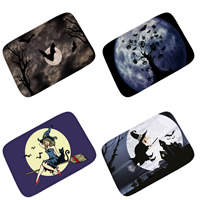 Polyester Floor Mat Rectangle Halloween Jewelry Gift  Sold By PC