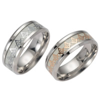 Nerezové muži prst prsten, 201 Stainless Steel, á, různé velikosti pro výběr & pro muže & lupínkovým & smalt, více barev na výběr, 8x2mm, Prodáno By PC