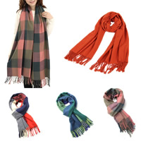Mode Schal, Wolle, verschiedene Muster für Wahl, 200cm, verkauft von Strang