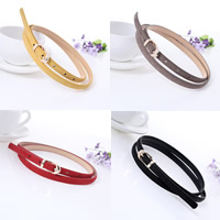 Fashion Belt, PU Leather, with Tibetan Style, adjustable, more colors for choice, 109x1cm, Sold By PC