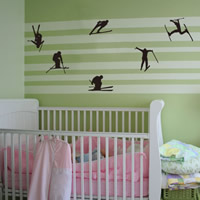 Wall Stickers & Decals, PVC Plastic, adhesive, 57x46.5cm, Sold By PC