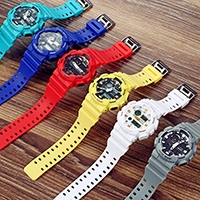 Resin, with plastic dial & Plastic, Unisex & LED & waterproof, more colors for choice, 50mm, 15mm, Length:Approx 5.5-8.5 Inch, Sold By PC