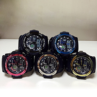 SANDA® Unisex Jóias Watch, Plástico, with resina & plástico, unissex & Efeito & prova de água, Mais cores pare escolha, 54x58mm, 22mm, comprimento Aprox 5.5-9.5 inchaltura, vendido por PC