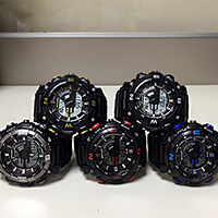 SANDA® Unisex Jóias Watch, Plástico, with resina & plástico, unissex & Efeito & prova de água, Mais cores pare escolha, 55x58mm, 22mm, comprimento Aprox 5.5-9.5 inchaltura, vendido por PC
