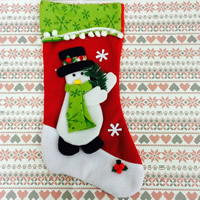 Chaussettes de Noël vacance cadeau chaussettes cadeau, velours de coton, chaussette de noël, Bijoux de Noël & styles différents pour le choix, 220x440mm, Vendu par PC