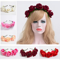 Hair Bands, Cloth, with Plastic, for woman, more colors for choice, 80x7mm, Sold By PC