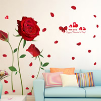 Wall Stickers & Decals PVC Plastic Rectangle plant design & adhesive & waterproof Sold By PC