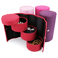 Velveteen Storage Box, Column, more colors for choice, 73x135mm, Sold By PC