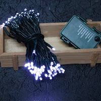 plastique PVC LED Lumière de Noël, 100 lumières & Bijoux de Noël, 102cm, Vendu par brin