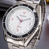 AMST® Unisex Watch Κοσμήματα, Από ανοξείδωτο χάλυβα, με Ποτήρι, επιχρυσωμένο, Ανθεκτικό στη ζωή & για άνδρες και γυναίκες, λευκό, 46x12mm, Μήκος Περίπου 10 inch, Sold Με PC