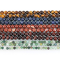 宝石ジュエリービーズ, ジェムストーン, ラウンド形, ナチュラル & 選択のための異なった材料 & 異なるサイズの選択, で販売される 約 16 インチ ストランド