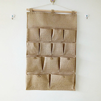 Storage Supplies, Cotton Fabric, with Linen & Wood, multilayer & waterproof, 450x730mm, Sold By PC