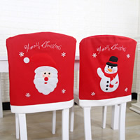 Sukno Boże Narodzenie krzesło okładka, Biżuteria Boże Narodzenie & różne wzory do wyboru, 490x550mm, sprzedane przez PC