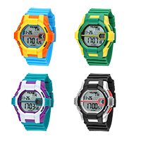 Silicone, with Glass, Life water resistant & for children, more colors for choice, 33x9mm, Length:Approx 7.8 Inch, Sold By PC