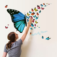 Wall Stickers & Decals, PVC Plastic, Rectangle, adhesive & waterproof, 30x60cm, Sold By PC