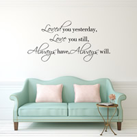 Wall Stickers & Decals, PVC Plastic, Letter, adhesive, 57x28cm, Sold By PC
