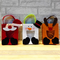Christmas Gift Bag, Felt, Christmas jewelry & different styles for choice, 130x260mm, Sold By PC