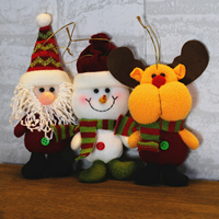 Welwet Ozdoby świąteczne wiszące, Biżuteria Boże Narodzenie & różne style do wyboru, 80x170mm, sprzedane przez PC