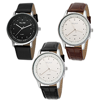 VILAM® Men Κοσμήματα ρολόι, Βακέτα, με κράμα ψευδάργυρου dial & Ποτήρι, Ανθεκτικό στη ζωή & για τον άνθρωπο, περισσότερα χρώματα για την επιλογή, 40x11mm, Μήκος Περίπου 7.8 inch, Sold Με PC