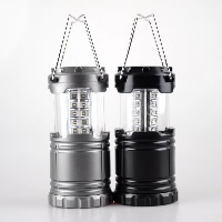Lanterna portátil, plástico, with vidro & aço inoxidável, banhado, stoving verniz & retrátil & Efeito, 87x122mm, 181mm, vendido por PC