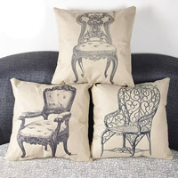 Cushion Cover, Cotton Fabric, Square, different designs for choice, 440x440mm, Sold By PC