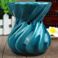 Traditional Ceramic Inserted Burner Incense Seat, Porcelain, Vase, more colors for choice, 95x120mm, Sold By PC