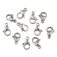 Stainless Steel Lobster Claw Clasp, original color, nickel, lead & cadmium free, 7x11x3.50mm, Hole:Approx 1mm, 100PCs/Bag, Sold By Bag