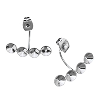 Stainless Steel Ear Nut Component original color 0.5mm Sold By Lot