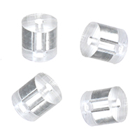 Stainless Steel Ear Nut , original color, 2.50x3x2.50mm, 20000PCs/Lot, Sold By Lot
