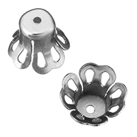 Stainless Steel Bead Cap, original color, 8.50x7x8.50mm, Hole:Approx 0.5mm, 500PCs/Lot, Sold By Lot