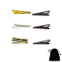 Tie Clip, Brass, plated, for man, more colors for choice, 54x5mm, Sold By PC