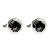 Cufflinks, Brass, with Acrylic, silver color plated, Unisex & enamel, nickel, lead & cadmium free, 16.5x16.5mm, Sold By Pair