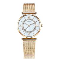 Sinobi® Women Jewelry Watch, Tibetan Style, with Glass, plated, for woman & with rhinestone, more colors for choice, nickel, lead & cadmium free, 34mm, 17mm, Length:Approx 9 Inch, Sold By PC