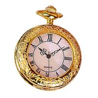 Pocket Watch, Tibetan Style, with Glass, Flat Round, plated, Unisex & twist oval chain, more colors for choice, nickel, lead & cadmium free, 48x12mm, 2mm, Length:Approx 15.9 Inch, Sold By PC