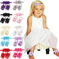 Cloth Headwear And Footwear Set, for children, more colors for choice, 6.5cm, 3PCs/Set, Sold By Set