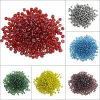 Mixed Glass Seed Beads, Round, more colors for choice, 3x3.6mm, Hole:Approx 1.5mm, Approx 4500PC/Bag, Sold By Bag