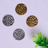 Brass Jewelry Pendants, Round, plated, Random Color, nickel, lead & cadmium free, 18x0.3mm, Hole:Approx 1.3mm, 100PCs/Bag, Sold By Bag