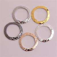 Jewelry Accessories, Brass, Round, plated, Random Color, nickel, lead & cadmium free, 16x12x0.50mm, 100PCs/Bag, Sold By Bag