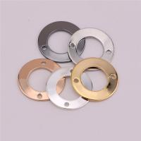 Brass Jewelry Connector Round plated 1/1 loop Random Color nickel lead & cadmium free Approx 1mm Sold By Bag