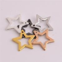 Brass Jewelry Pendants, Star, plated, Random Color, nickel, lead & cadmium free, 9.5x0.6mm, Hole:Approx 0.7mm, 100PCs/Bag, Sold By Bag