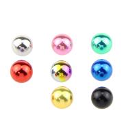 316L Stainless Steel Piercing Earring Findings, Round, plated, with troll & Unisex & with painted, mixed colors, 3mm, 4mm, 5mm, 6mm, 10PCs/Lot, Sold By Lot