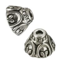 Tibetan Style Bead Cap, antique silver color plated, nickel, lead & cadmium free, 11x7x11mm, Hole:Approx 2mm, 500PCs/Lot, Sold By Lot