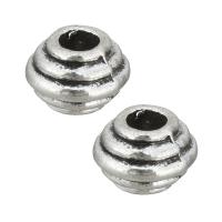 Tibetan Style Jewelry Beads, antique silver color plated, nickel, lead & cadmium free, 7x4.50x7mm, Hole:Approx 2.5mm, 2000PCs/Lot, Sold By Lot