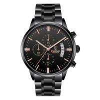 Мужские ювелирные часы CHENXI®, нержавеющая сталь, с Стеклянный, черный покрытием, Водонепроницаемый образ жизни & регулируемый & Мужский, 43x10.5mm, длина:Приблизительно 7 дюймовый, продается PC