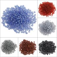 Mixed Glass Seed Beads, Round, more colors for choice, 3x3.6mm, Hole:Approx 1.5mm, Approx 4500PCs/Bag, Sold By Bag