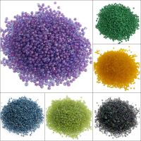 Mixed Glass Seed Beads, Round, more colors for choice, 1.9x2mm, Hole:Approx 0.5mm, Approx 27000PCs/Bag, Sold By Bag