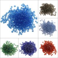 Mixed Glass Seed Beads, Round, more colors for choice, 3x3.6mm, Hole:Approx 0.5mm, Approx 4500PC/Bag, Sold By Bag